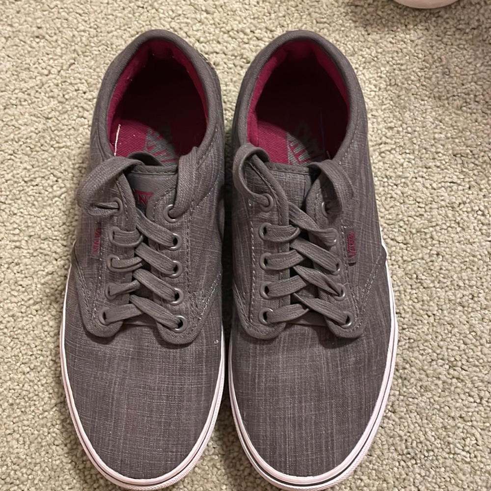 Vans grey ladies sz 8 sneakers - barely worn